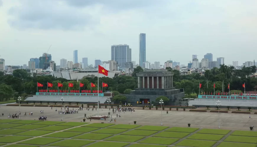 Ho Chi Minh Mausoleum from above