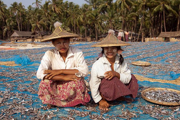 fishing village in ngapali beach